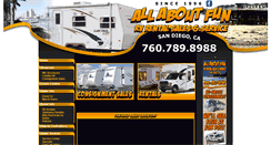 Desktop Screenshot of allaboutfunrvrental.com